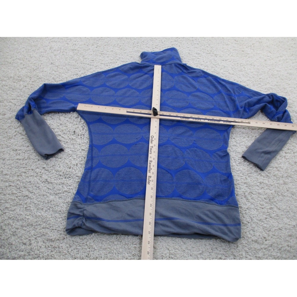 Nike Jacket Mens Medium Blue Gray Zip Dri-Fit Reversible Athletic Sweater Rare - Picture 4 of 14